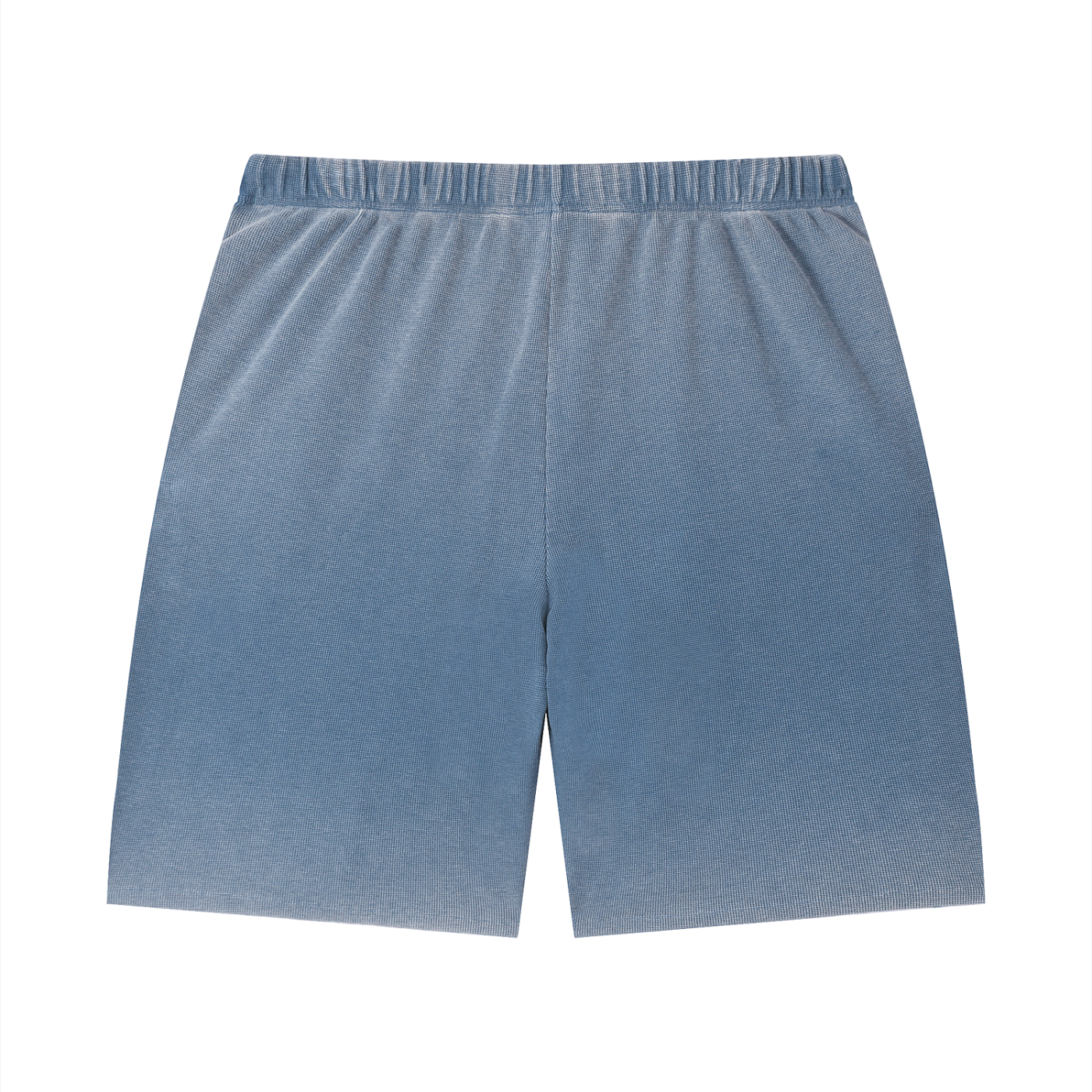 "Brooklyn Republic Essentials" Vintage Wash Sunfade Waffle Raw Hem Shorts
