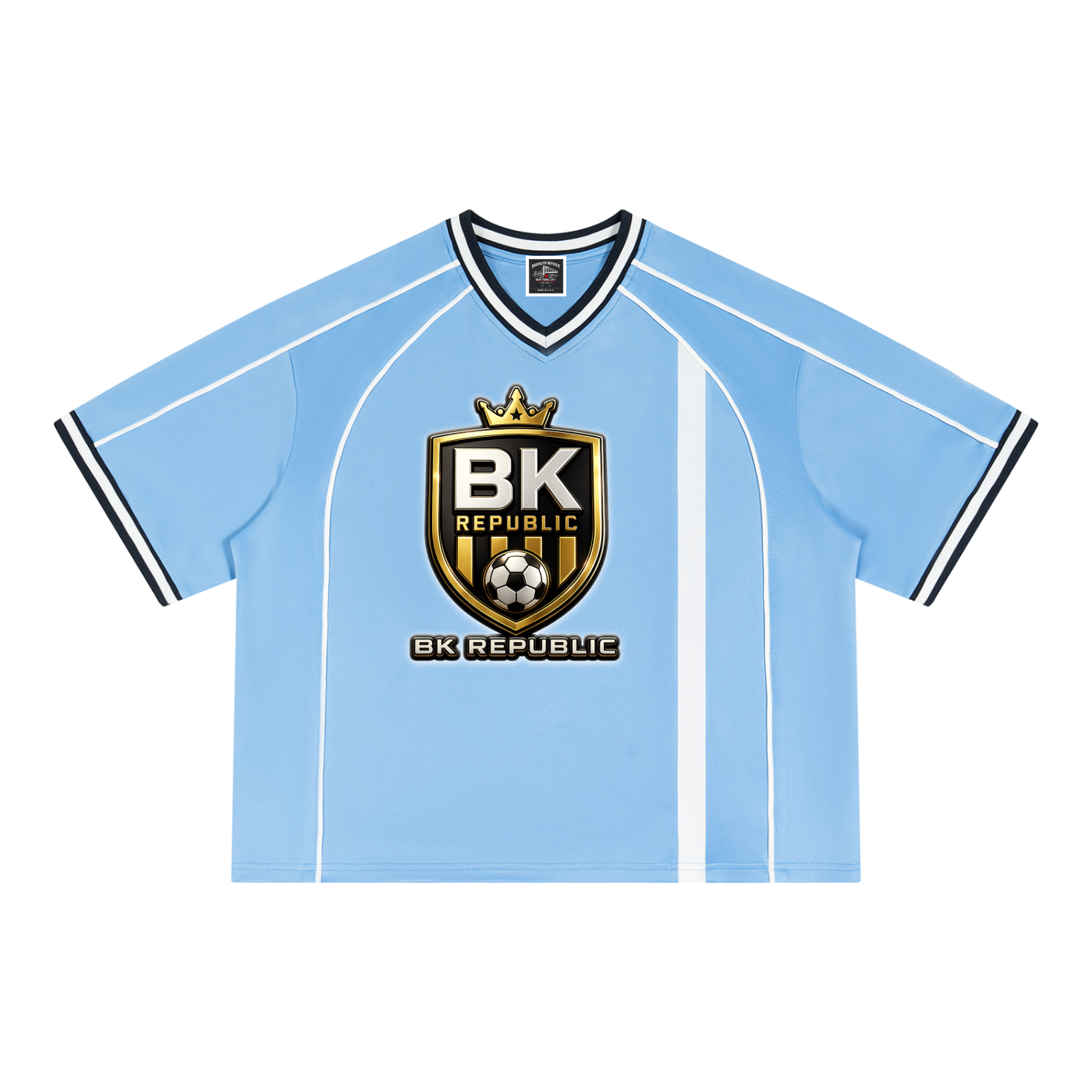 "BK United" Boxy V-Neck Soccer Jersey