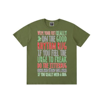 "Rhythm Rug" Pure Cotton T-Shirt