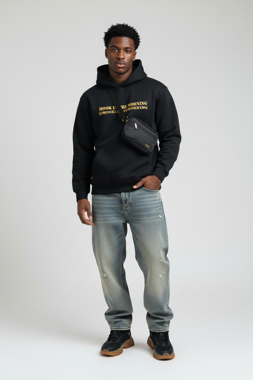 MITM "Morning Wood" Embroidered Fleeced Boxy Hoodie