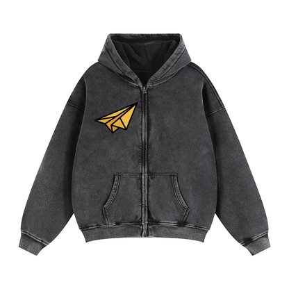 "DREAM CHASERS™ " Full-Zip Boxy Fleece Hoodie