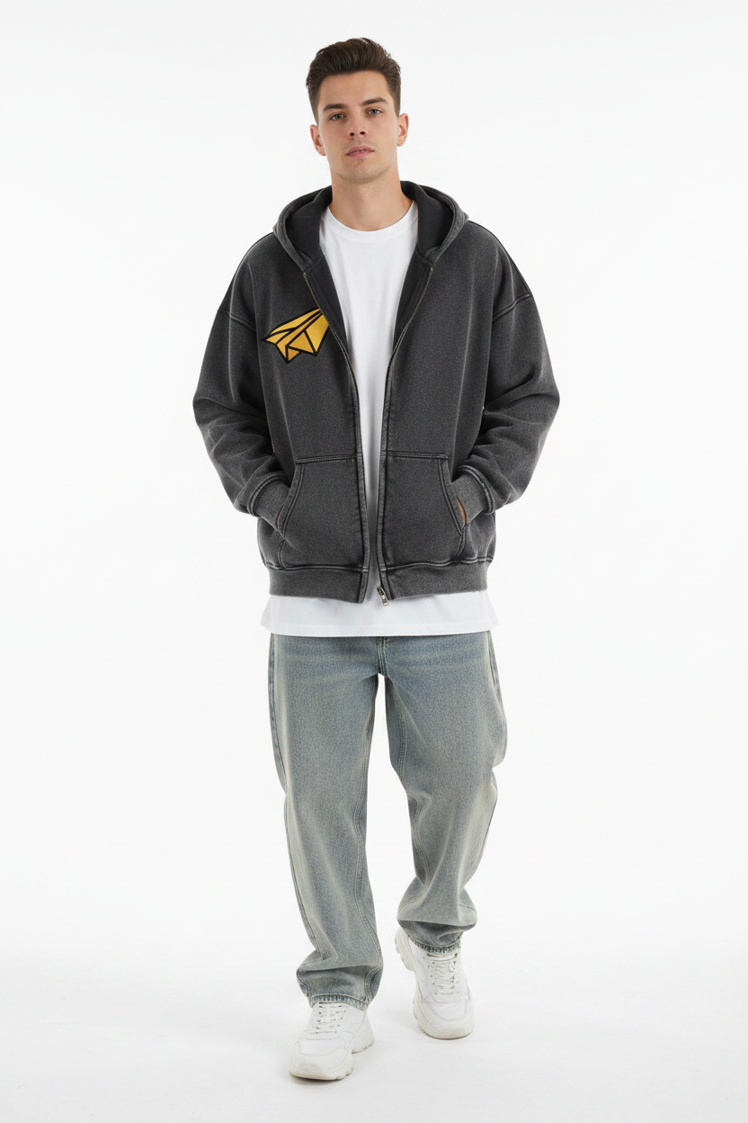 "DREAM CHASERS™ " Full-Zip Boxy Fleece Hoodie