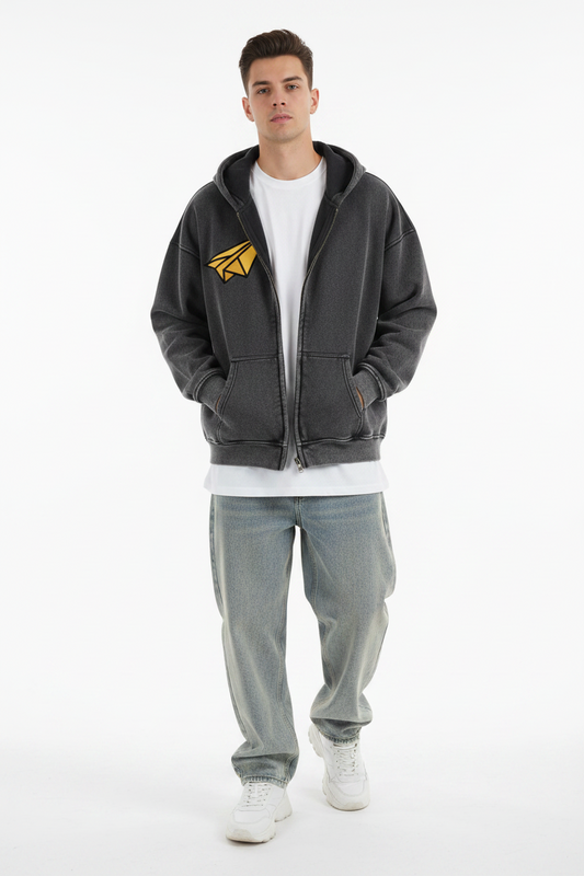 "DREAM CHASERS™ " Full-Zip Boxy Fleece Hoodie