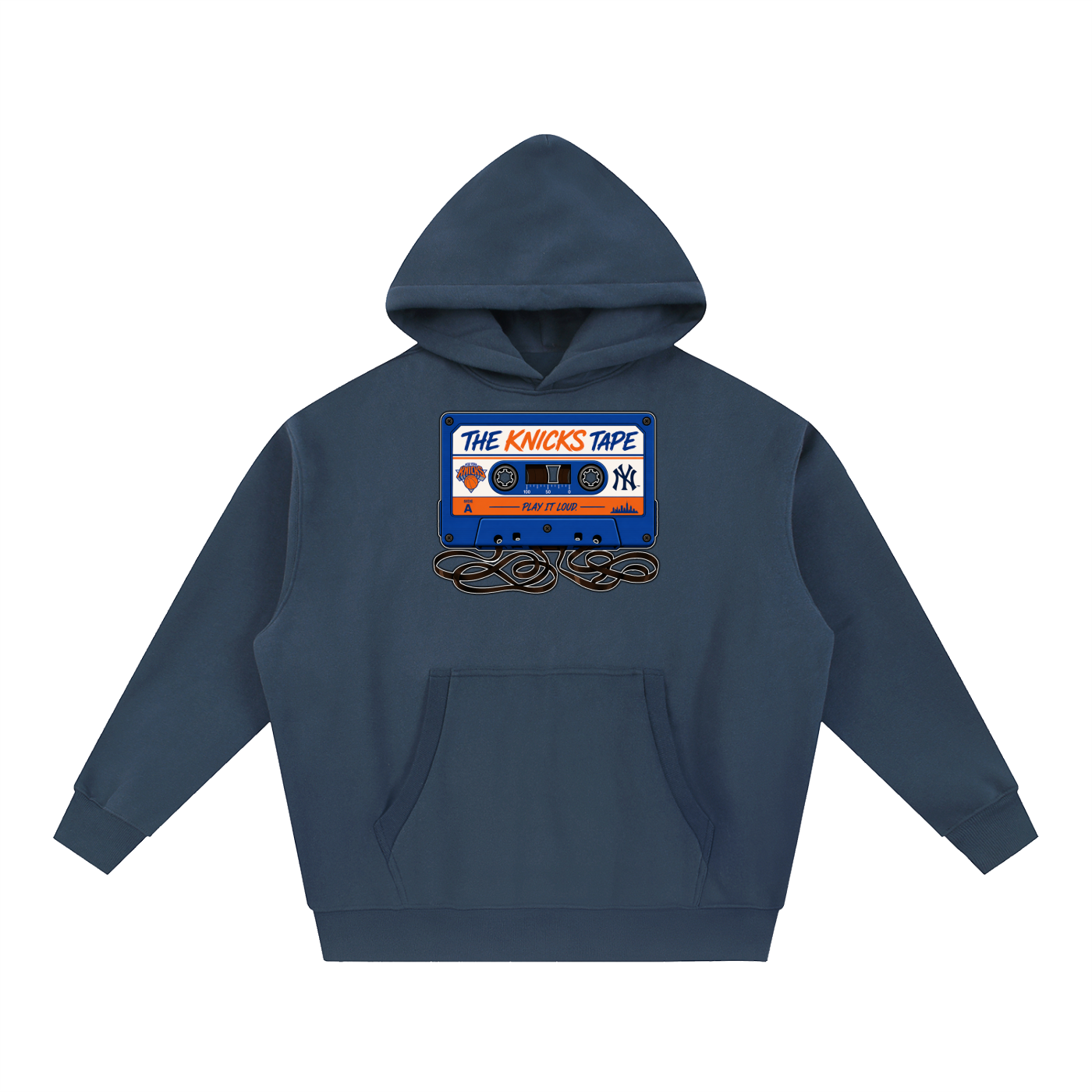 "The Knicks Tape" Oversized Boxy Fit Fleece Hoodie