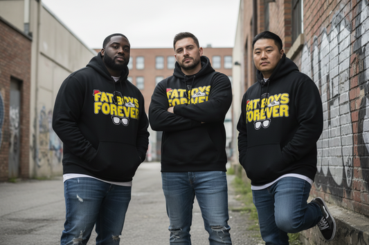 "Fat Boys Forever" Relaxed Fit Hoodie