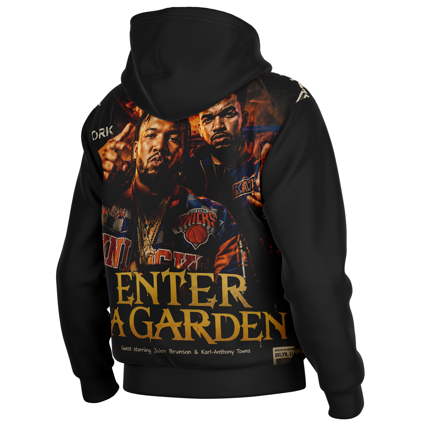 "Only Built 4 New York" Hooded Baseball Jacket