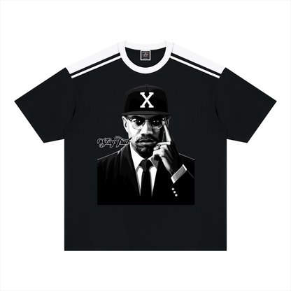 "X" Color Block Loose T-Shirt
