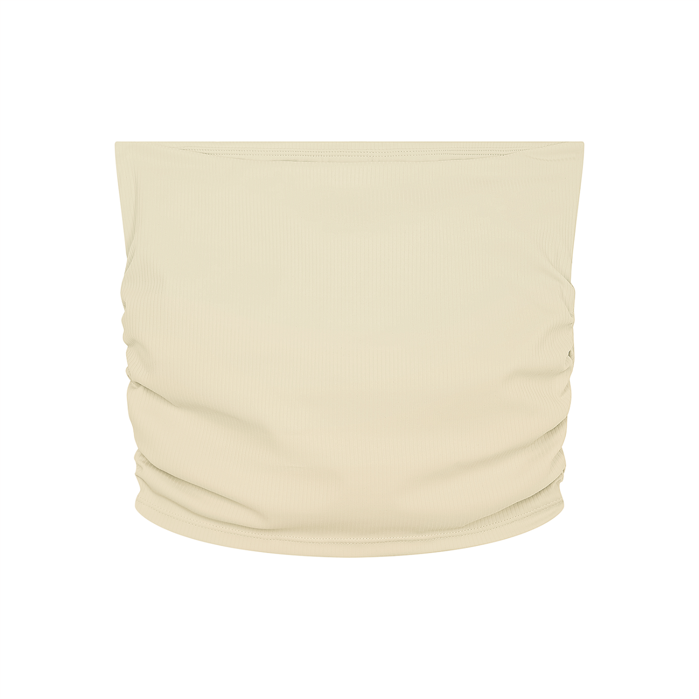 "Brooklyn Republic Essentials" Women’s Ruched Cropped Yoga Tube Top