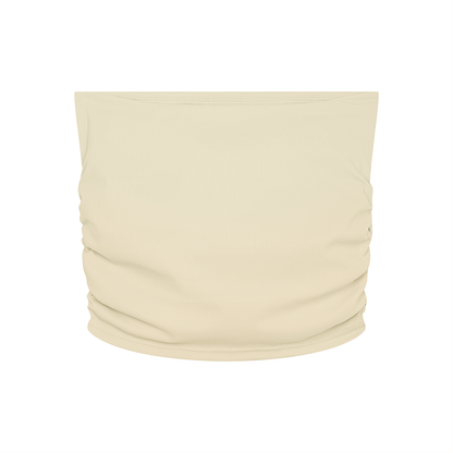 "Brooklyn Republic Essentials" Women’s Ruched Cropped Yoga Tube Top