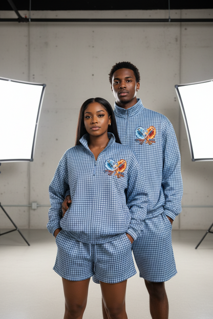 PYN™ "The Final Chamber" Plaid Drawstring Short Set