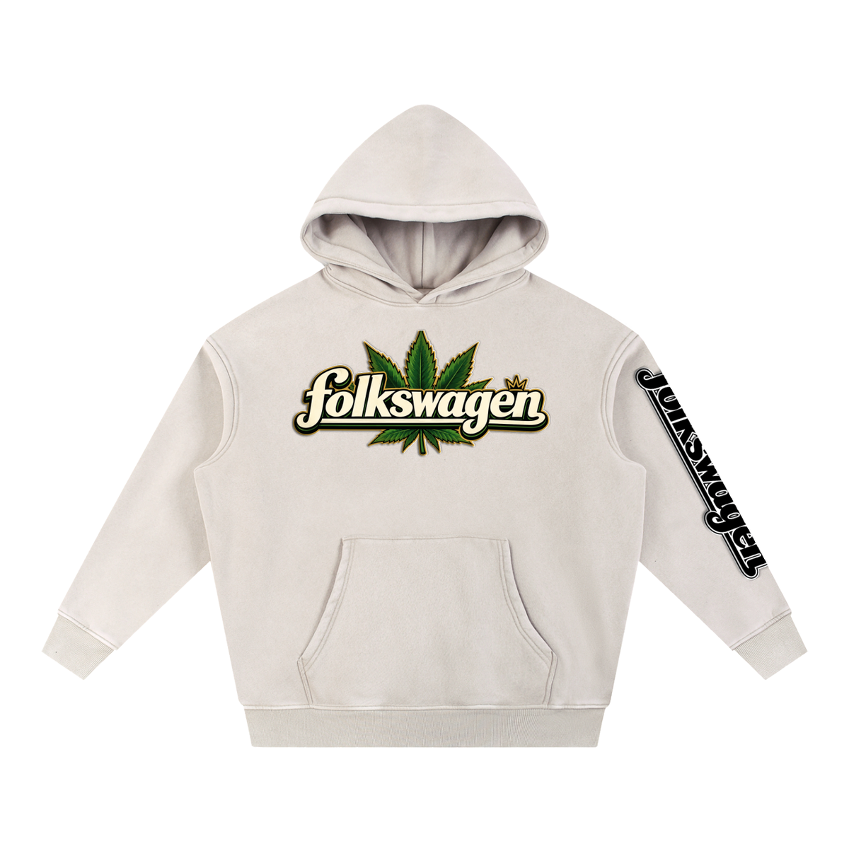 "Road Trip" Snow Wash Fleece Oversize Hoodie