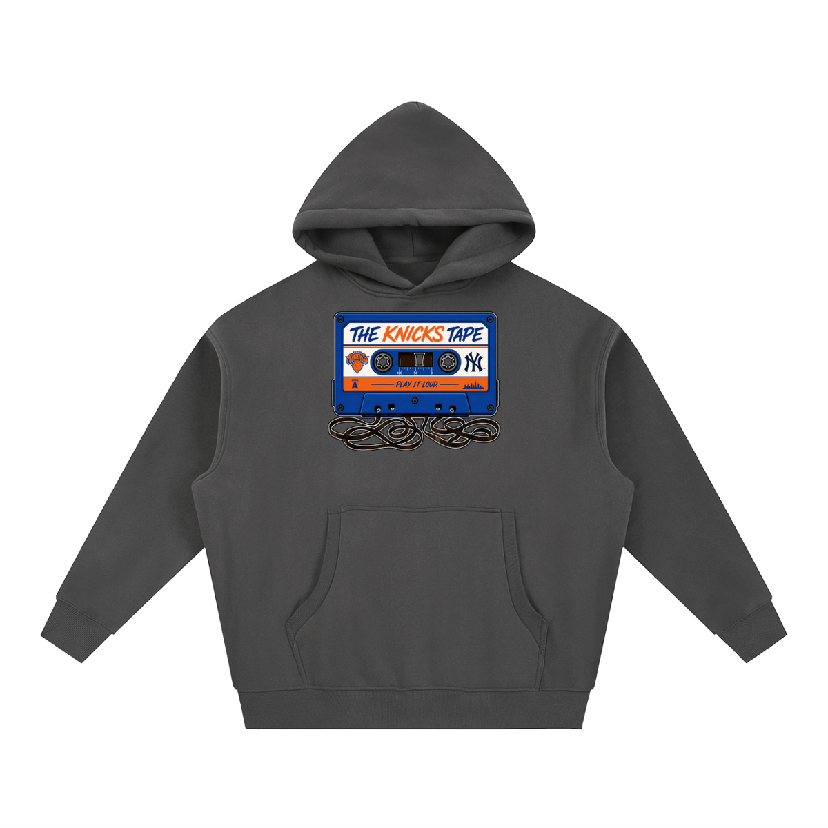"The Knicks Tape" Oversized Boxy Fit Fleece Hoodie