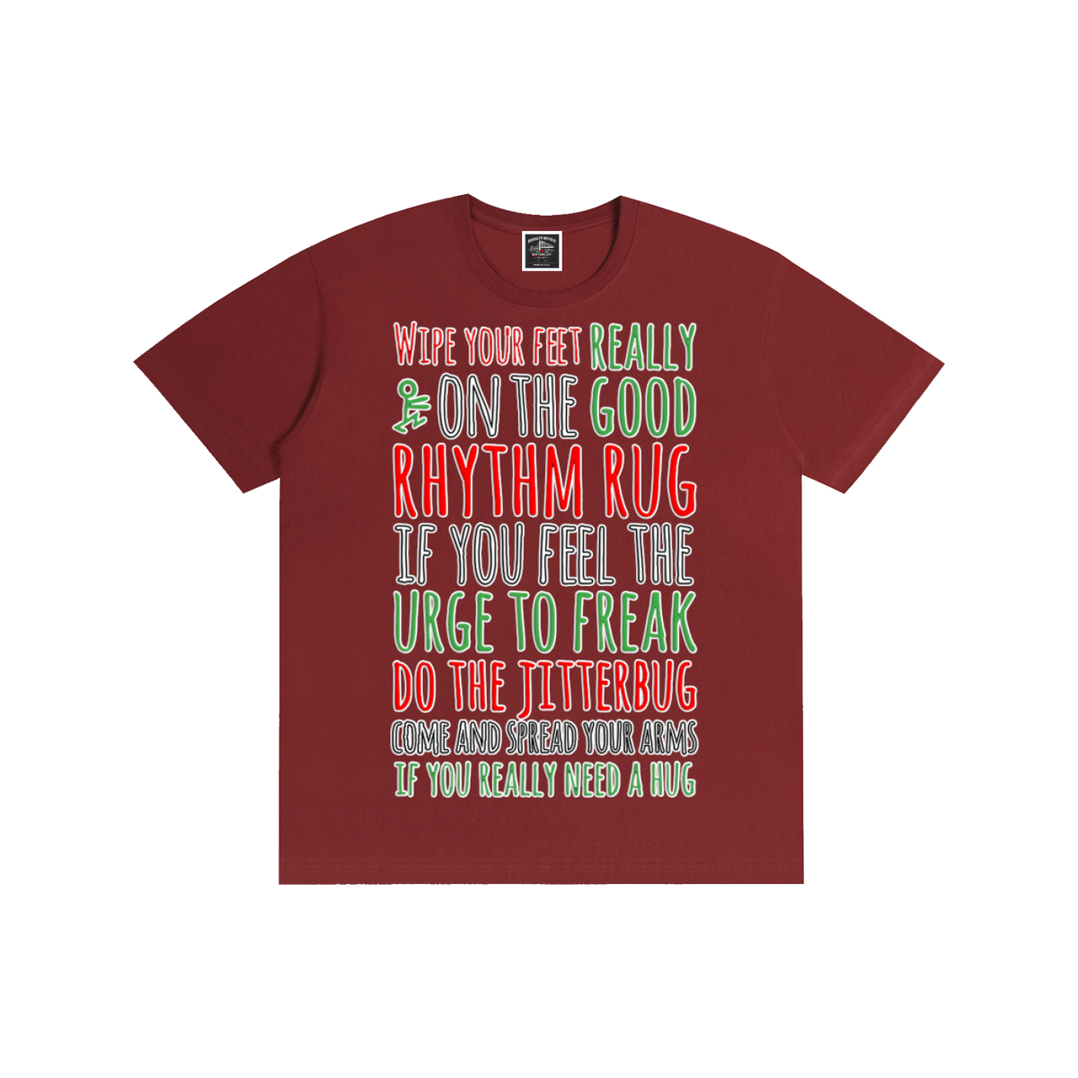 "Rhythm Rug" Pure Cotton T-Shirt