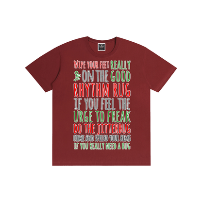 "Rhythm Rug" Pure Cotton T-Shirt