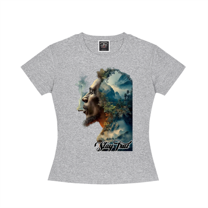 "Gravity of His Presence" Women's Slim Fit Crewneck T-Shirt