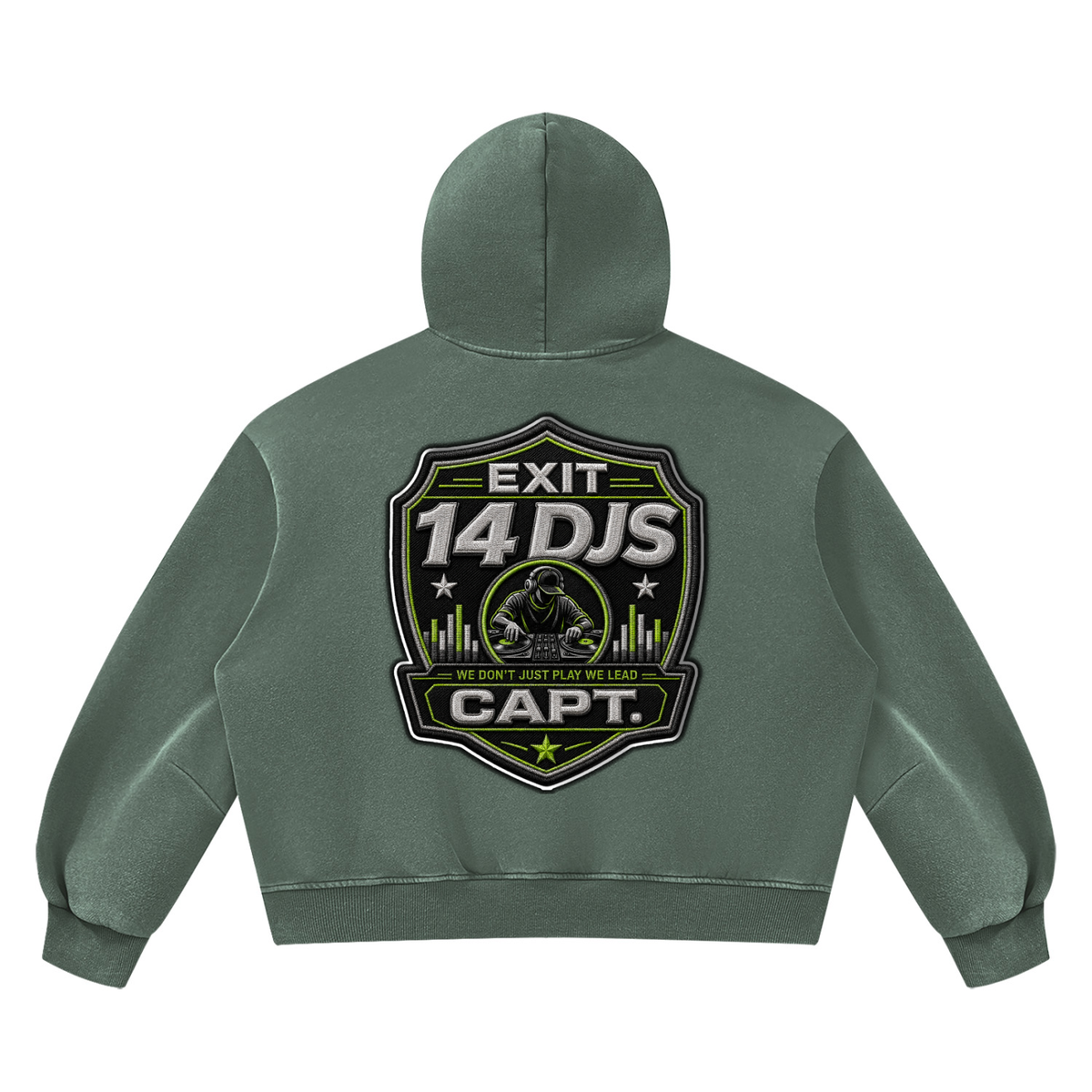 "Exit 14"  Vintage Wash Barrel Leg Fleece Sweatsuit