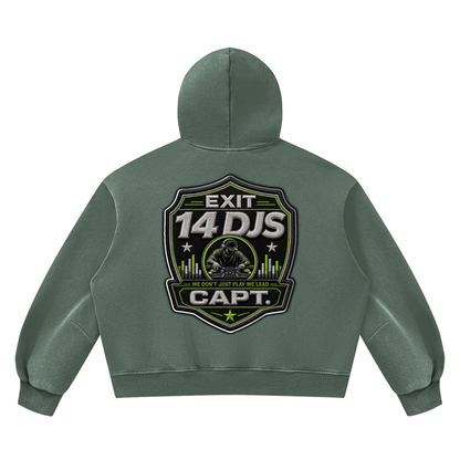 "Exit 14"  Vintage Wash Barrel Leg Fleece Sweatsuit