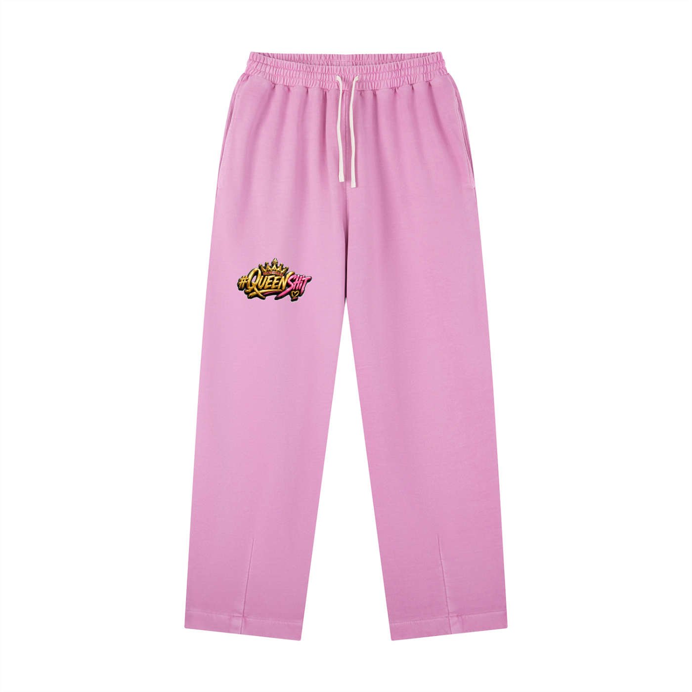 "QUEEN" Vintage Washed Drawstring Sweatpants