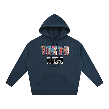 "Land of the Rising Sun" Oversize Fleeced Hoodie