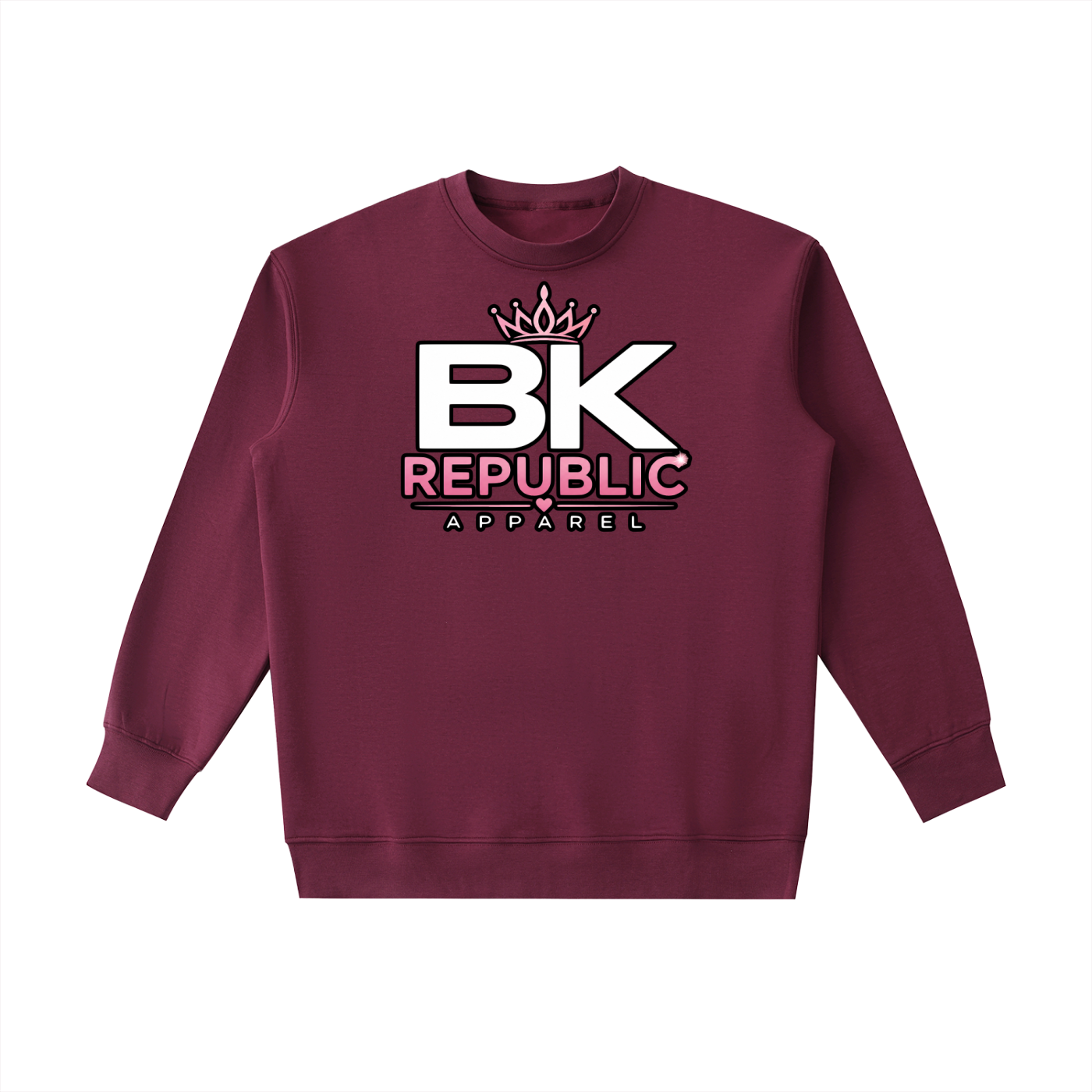 "Brooklyn Republic Essentials" Women's Block Party Heavyweight Crewneck Sweatshirt