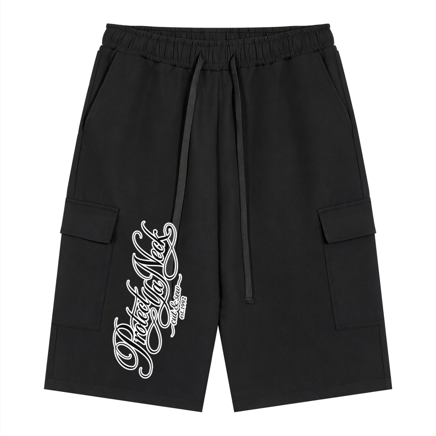PYN™ x BKRP™ "Cut& Sew" Drawstring Cargo Shorts