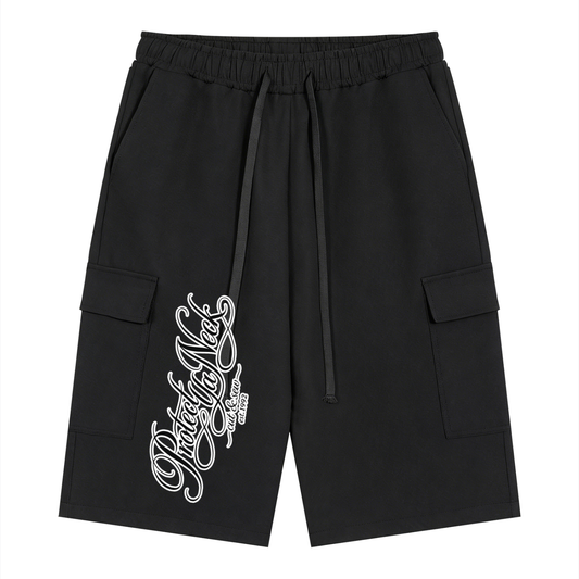 PYN™ x BKRP™ "Cut& Sew" Drawstring Cargo Shorts