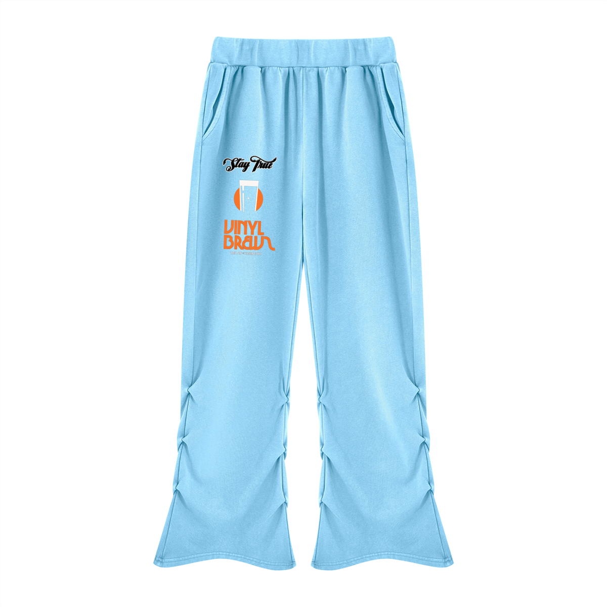 "Vinyl Brews" Women’s Vintage Wash Ruched Sweatsuit