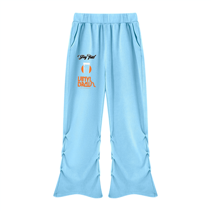 "Vinyl Brews" Women’s Vintage Wash Ruched Sweatsuit