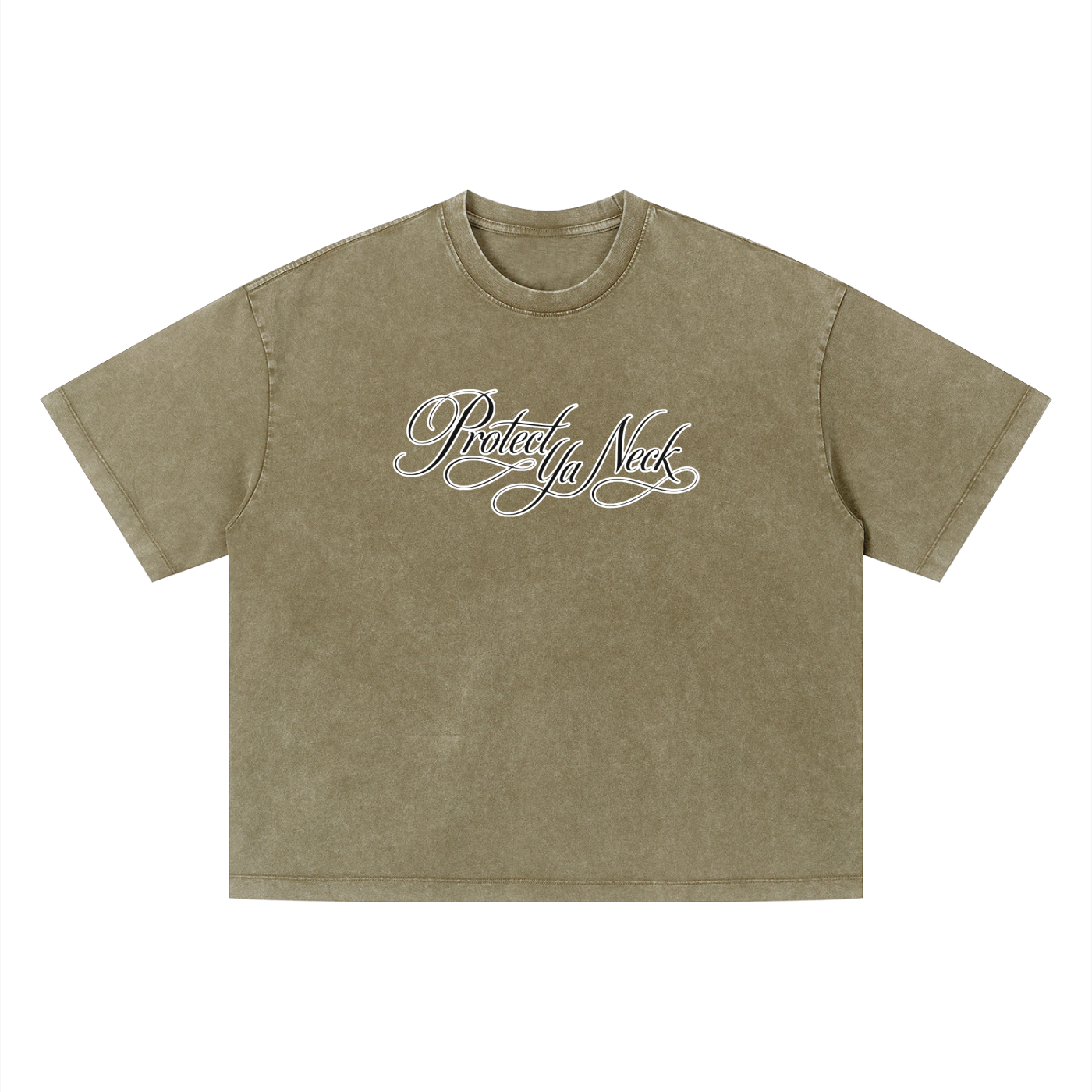 PYN™ x BKRP™  "PYN Official" Vintage Wash Boxy T-Shirt
