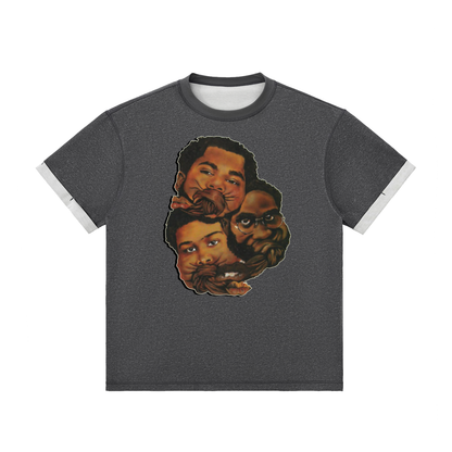 "Buhloone Mindstate" Contrast Cuff Cuffed T-Shirt