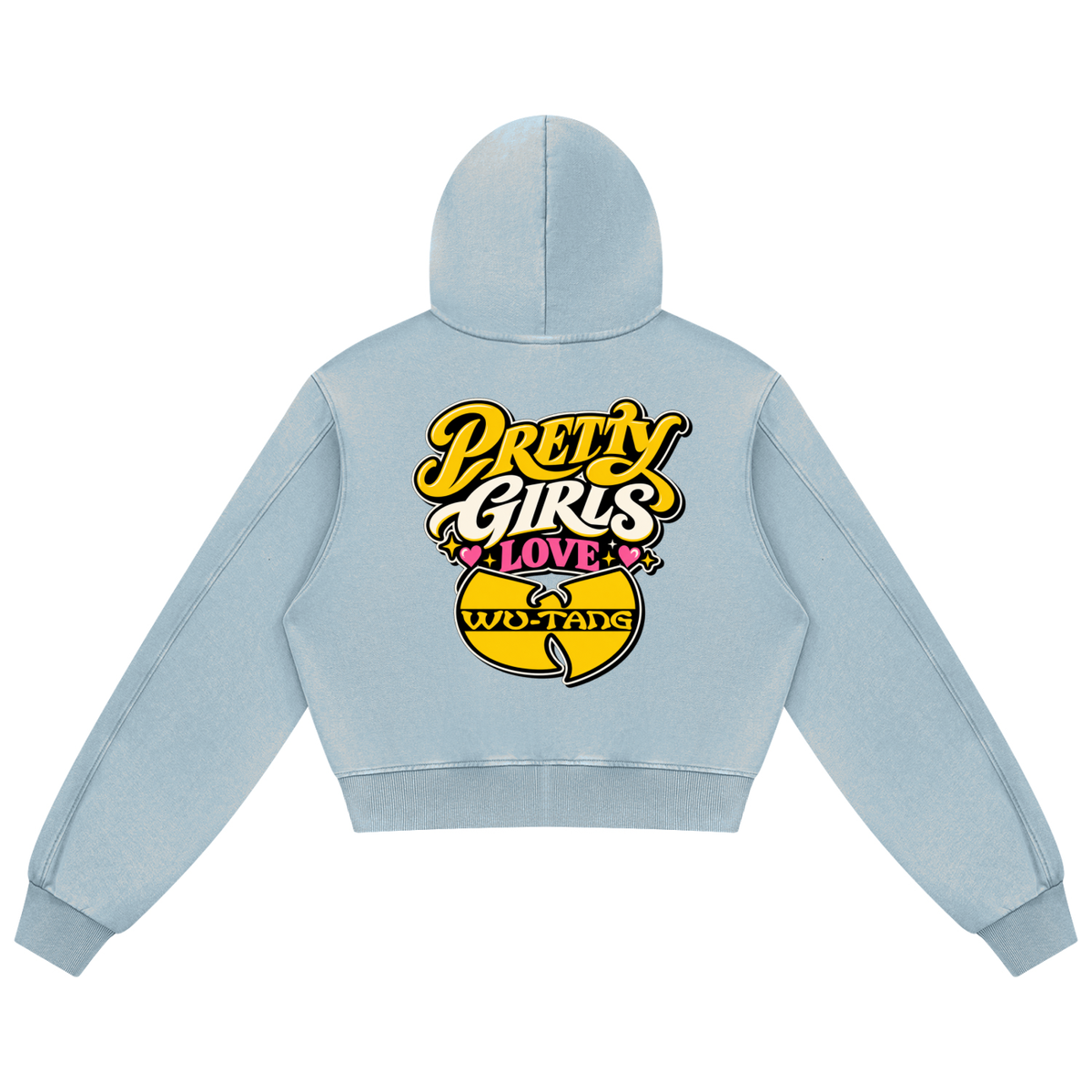 PYN™ "Pretty Girls Love Wu" Women's Mineral Wash Straight Sweatpants