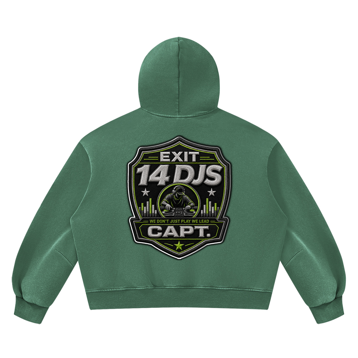 "Exit 14"  Vintage Wash Barrel Leg Fleece Sweatsuit