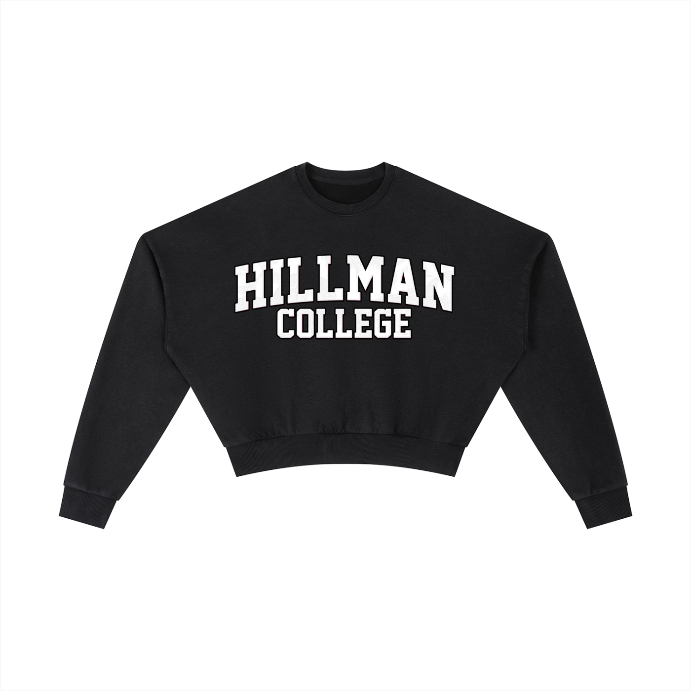 "Hillman College" Vintage Washed Cropped Sweatshirt