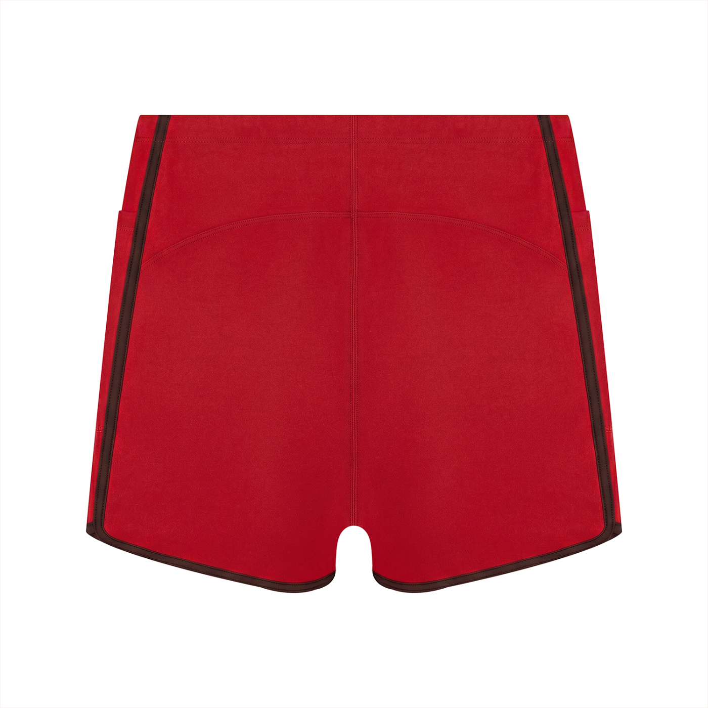 "Brooklyn Republic Essentials" Women's High Rise Color Block Yoga Shorts