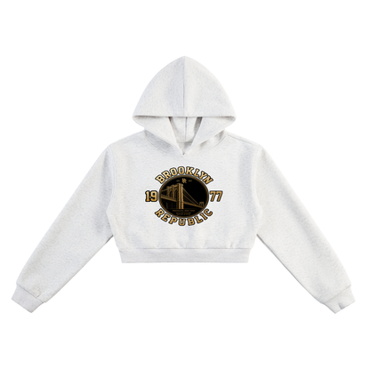 "Brooklyn Republic Essentials" Cropped Hoodie