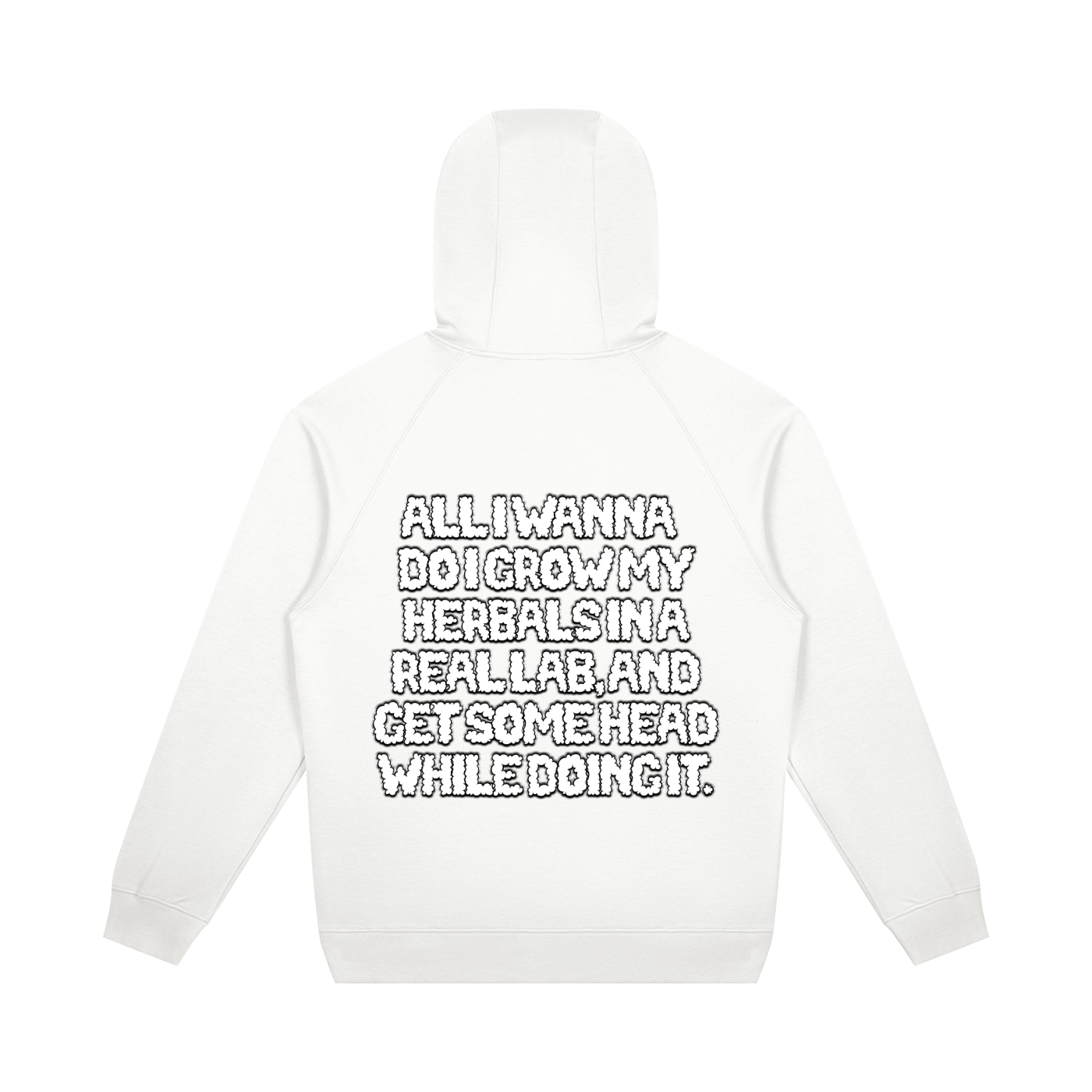 "How High" Oversized Raglan Pullover Hoodie