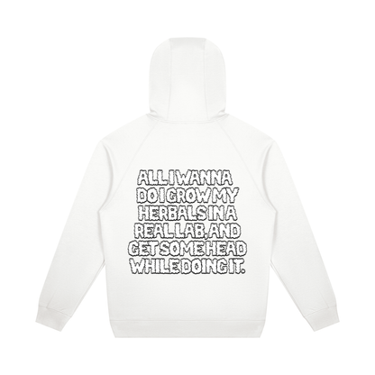 "How High" Oversized Raglan Pullover Hoodie