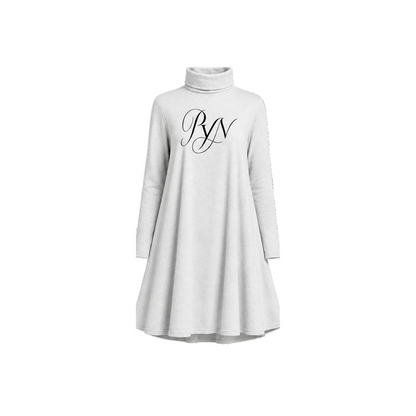 PYN™ x BKRP™ "Cut & Sew" Women's Ruffle Neck Long Sleeve
