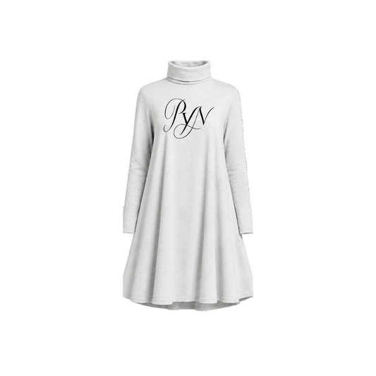 PYN™ x BKRP™ "Cut & Sew" Women's Ruffle Neck Long Sleeve