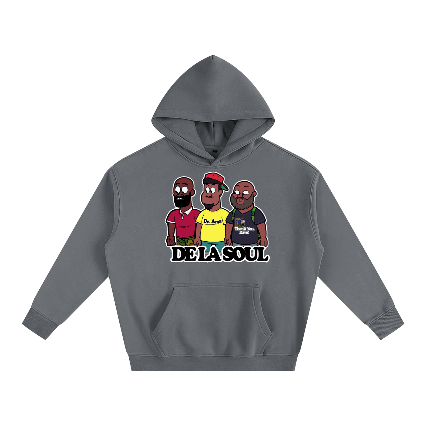 "DE LA TITANS" Oversize Fleeced Hoodie