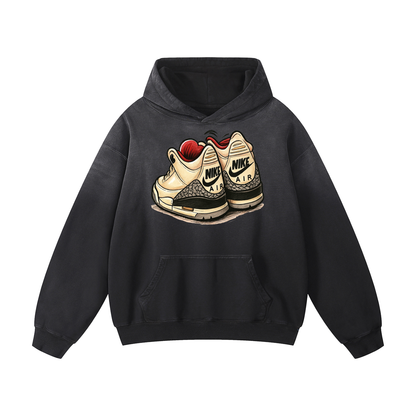 "AJ 3" Heavyweight Sunfade Oversized Hoodie