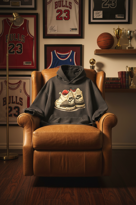 "AJ 3" Heavyweight Sunfade Oversized Hoodie