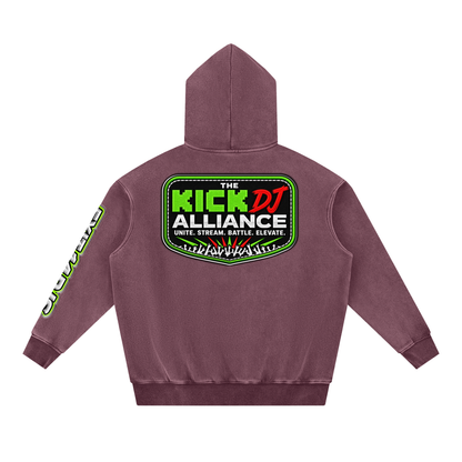 KDA™ "Exit 14" Snow Wash Fleece Oversize Hoodie