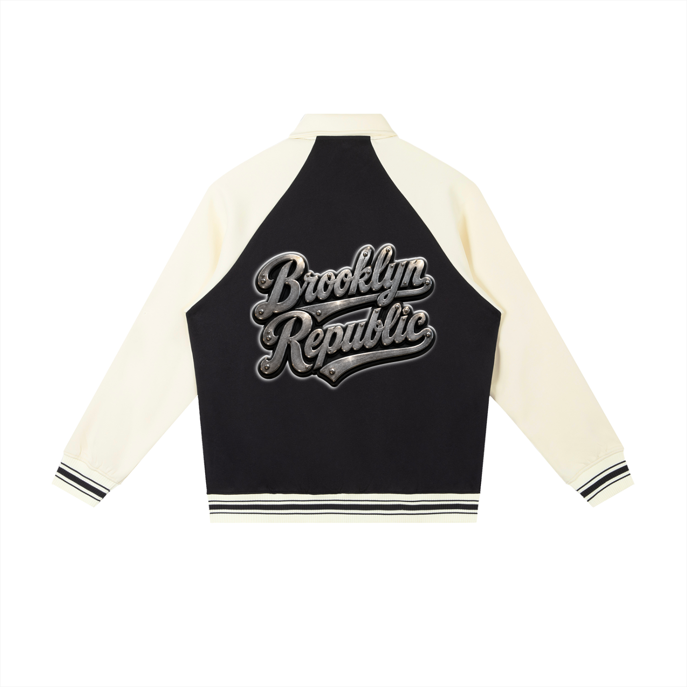 "All-Star" Contrast Raglan Sleeve Baseball Jacket