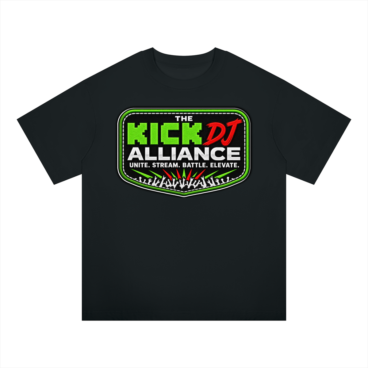 "KICK DJ Alliance" Oversized Drop Shoulder T-Shirt