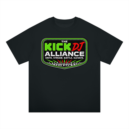 "KICK DJ Alliance" Oversized Drop Shoulder T-Shirt