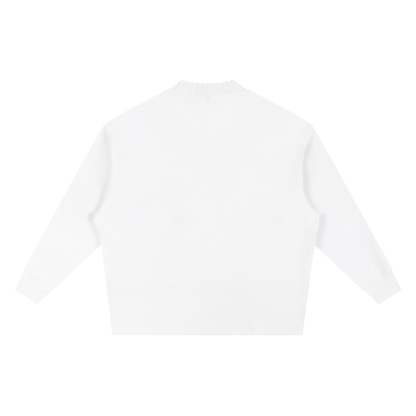 "AJ 4 BRED" Knitted Round Neck Oversize Sweatshirt