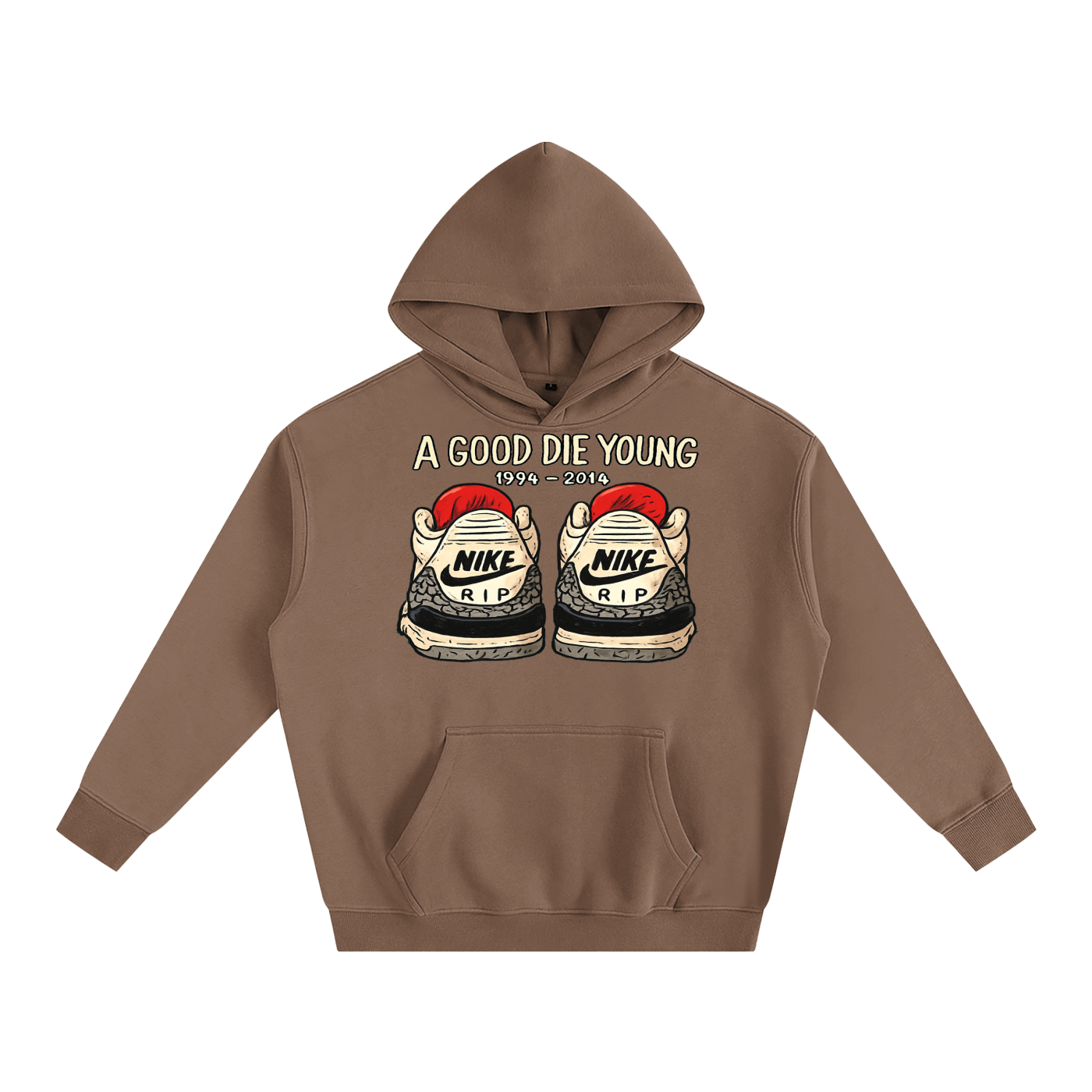 "FOREVER YOUNG" Oversize Fleeced Hoodie