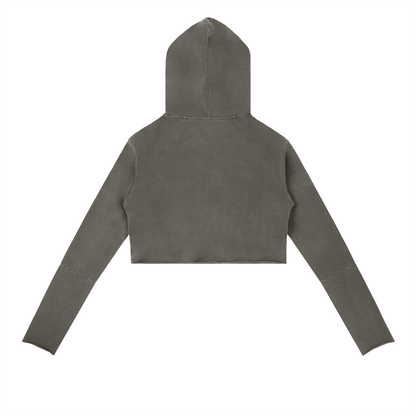 "Hillman College" Vintage Washed Raw Edge Hoodie