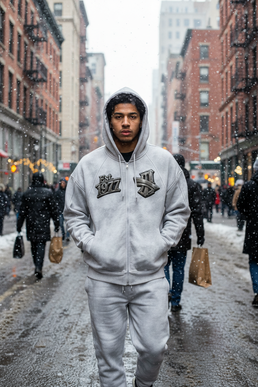 "All-Star" Dirty Washed Zip-Up Fleece Hoodie